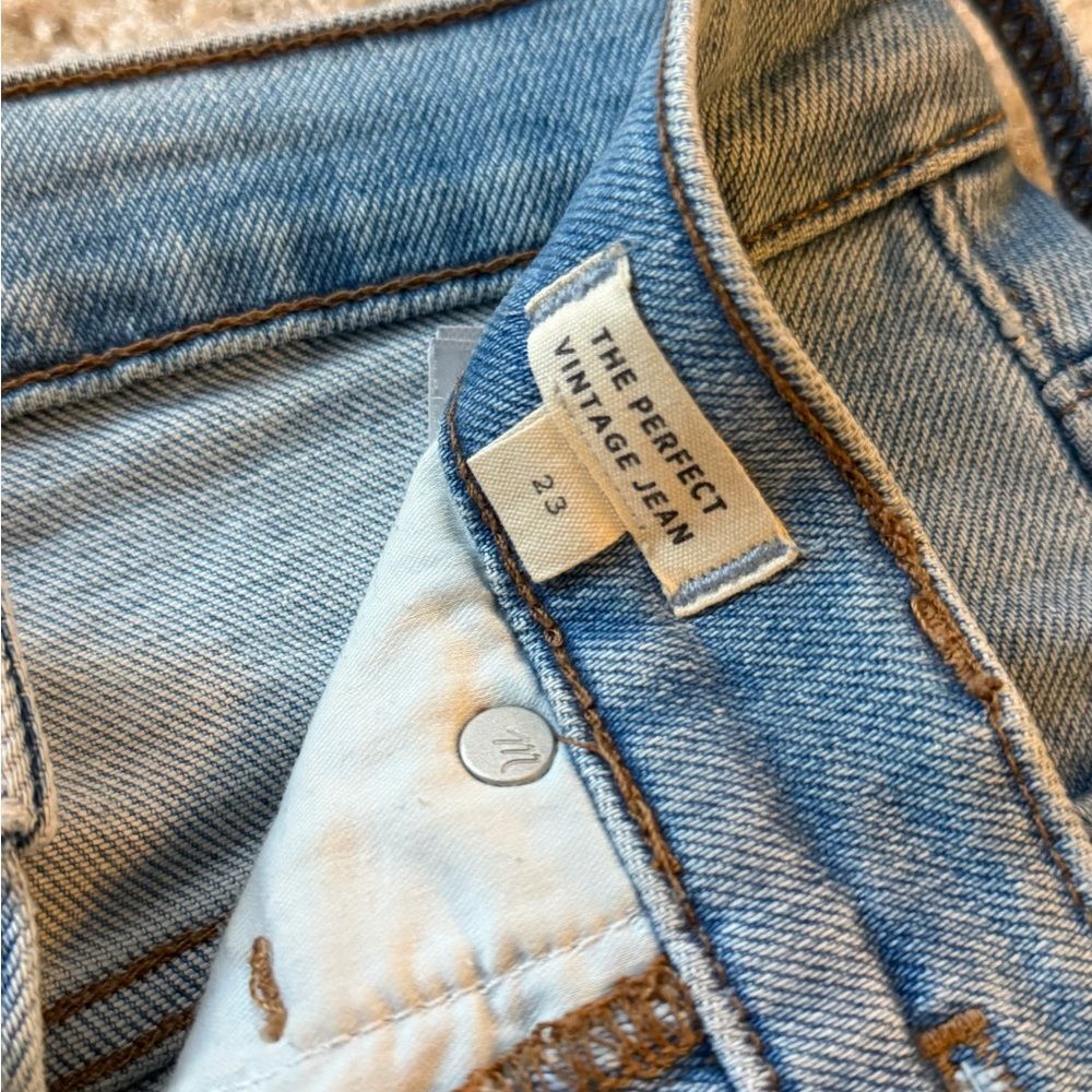 Madewell The Perfect Vintage Jean Magic Pockets High Rise Distressed Size 23 - Picture 4 of 6